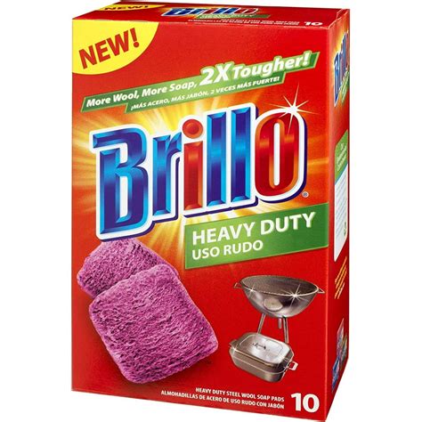 brillo steel wool cleaning pads box|brillo steel wool soap pads.